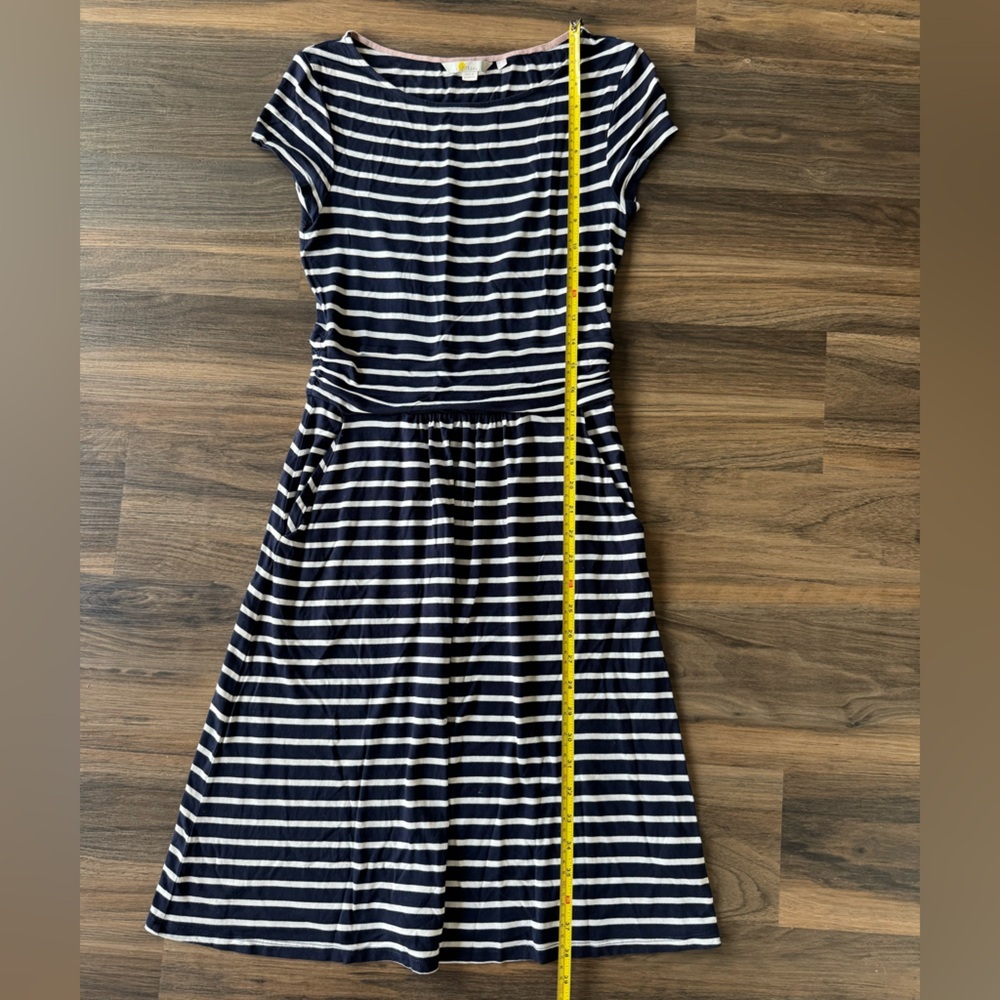 Boden Women’s Amelie Stripe Soft Stretch Jersey Dress Sz 4R - Picture 5 of 9